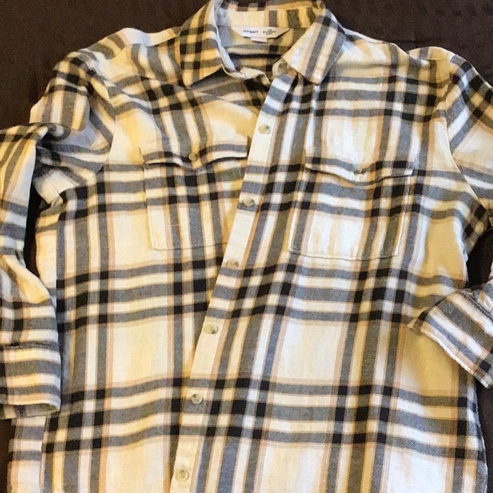 Old Navy Boyfriend flannel long sleeve shirt